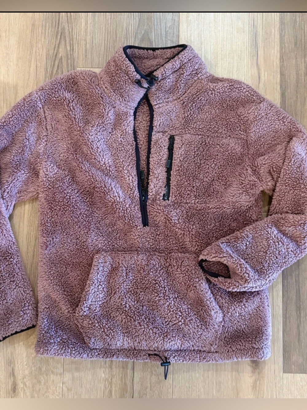 PINK Victoria's Secret Men's Plush Half-Zip Sweater - Mauve